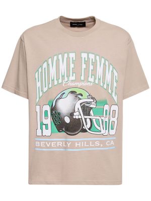 Marškinėliai Homme + Femme La pilka