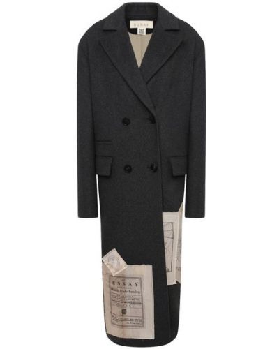 Шерстяное пальто Ruban - Серый
