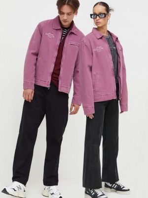 Джинсовая куртка Guess Originals фиолетовая