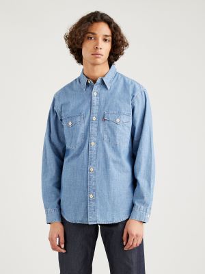 Rifľová košeľa Levi's modrá