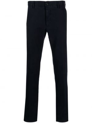 Pantaloni skinny fit din bumbac Incotex albastru