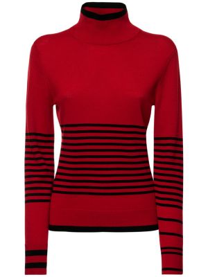 Suéter de lana de punto Erin Snow rojo