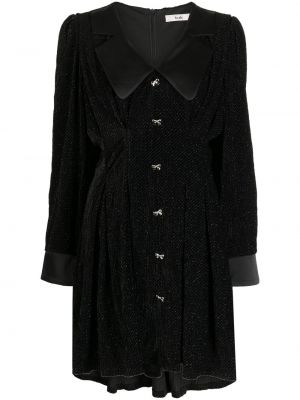 Tweed minikleid B+ab schwarz