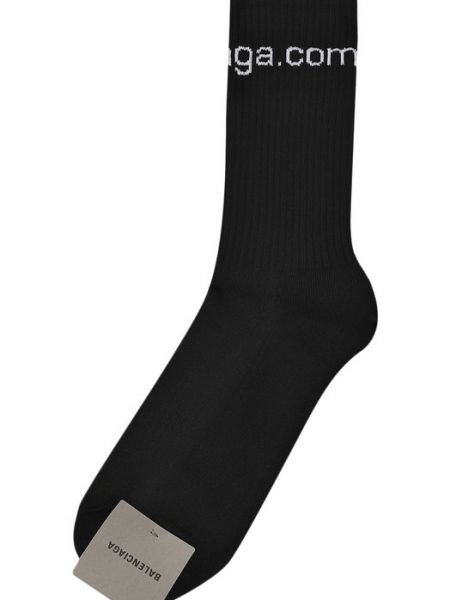 Хлопковые носки Balenciaga черные
