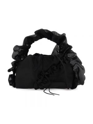 Tasche mit schleife mit rüschen mit taschen Cecilie Bahnsen schwarz
