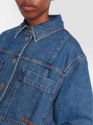 Koszula jeansowa Burberry niebieska