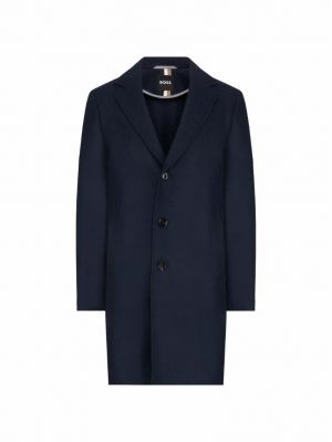 Шерстяное однобортное пальто Hugo Boss