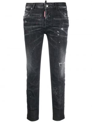 Straight jeans Dsquared2 schwarz
