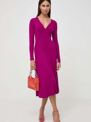 Сукня міді Pinko фіолетова
