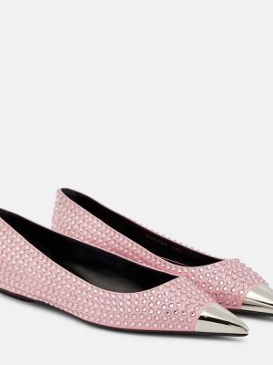 Balerina cipők Area rózsaszín