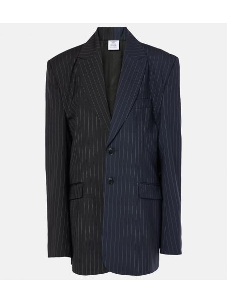 Ull blazer Vetements blå