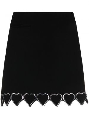 Mini suknja s uzorkom srca Mach & Mach crna