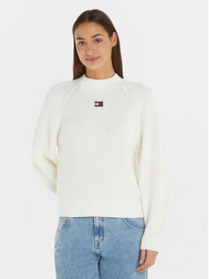 Pull large Tommy Jeans blanc
