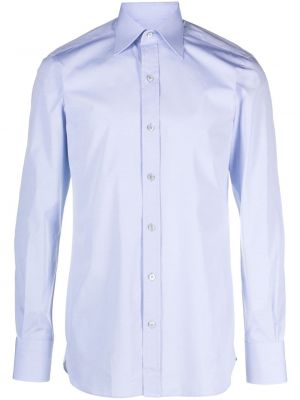 Памучна риза Tom Ford синьо