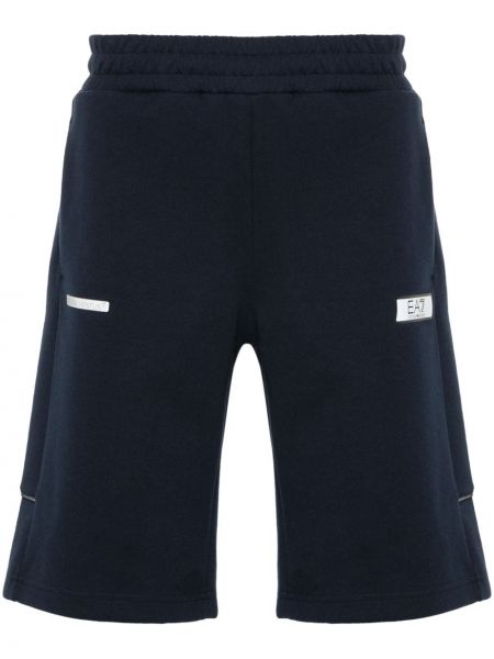 Bermuda kratke hlače Ea7 Emporio Armani modra