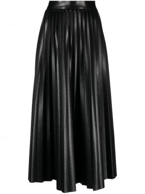Plisovaná midi sukňa Boss čierna