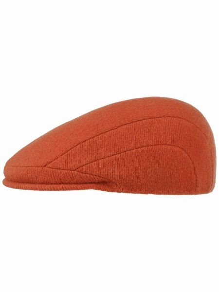 Оранжевая шапка без каблука Kangol