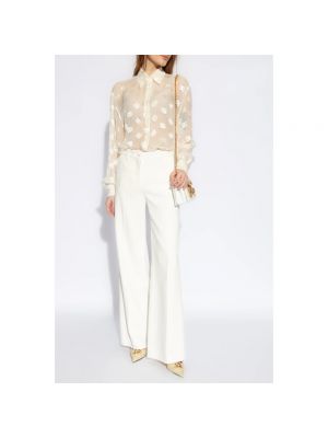 Blusa transparente Dolce & Gabbana beige