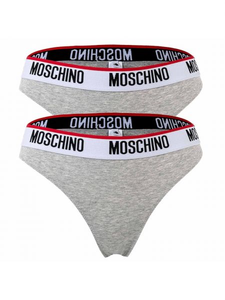 Раздельный купальник Moschino Underwear серые