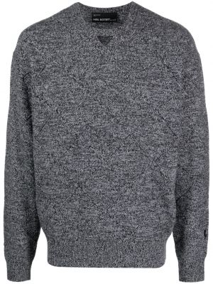 Chunky пуловер с кръгло деколте Neil Barrett сиво
