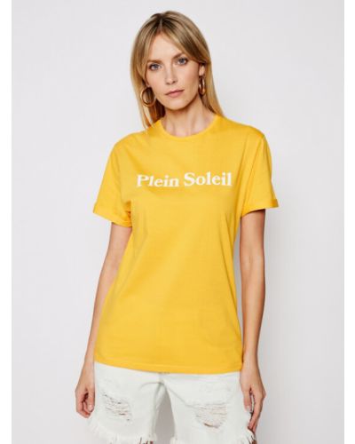 T-shirt large Drivemebikini jaune