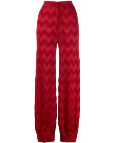 Pantalones de chándal de punto Missoni rojo