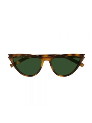 Okulary przeciwsłoneczne Saint Laurent brązowe
