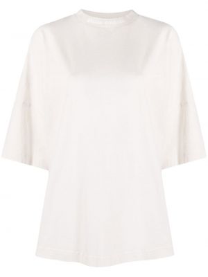 Oversize памучна тениска Palm Angels бяло