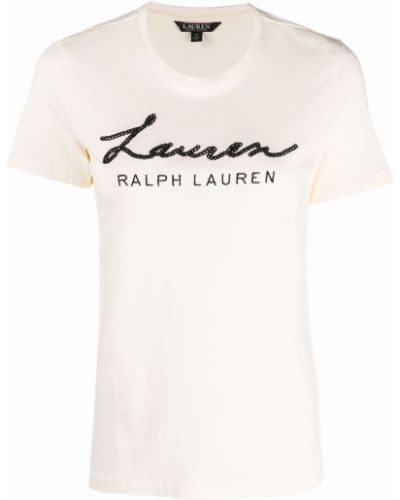 Brodert t-skjorte Lauren Ralph Lauren