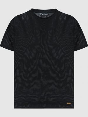 Шовкова футболка Tom Ford чорна