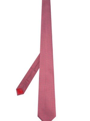Шелковый галстук Brioni красный
