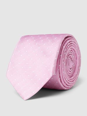 Jedwabny krawat Tommy Hilfiger różowy