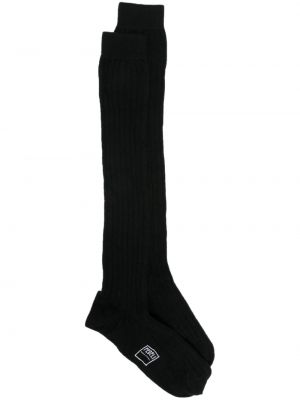 Čarape od kašmira Fedeli crna