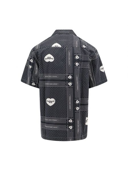 Camisa de algodón con estampado Carhartt Wip negro