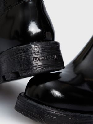 Чорні шкіряні черевики Diesel