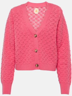 Cardigan di lana di cachemire Jardin Des Orangers rosa