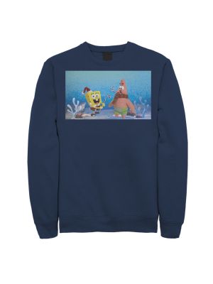 Рождественский флисовый пуловер с принтом Nickelodeon синий