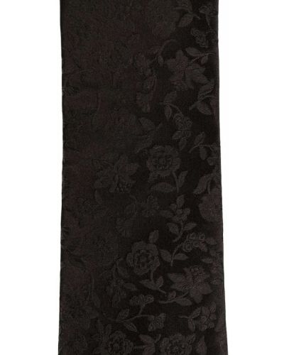 Corbata de flores de tejido jacquard Dolce & Gabbana negro