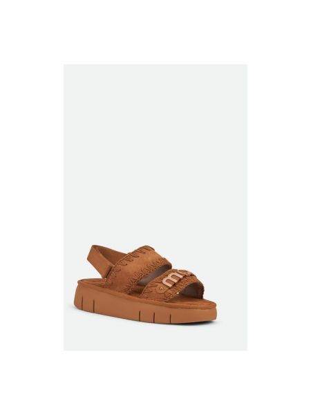 Sandalias con plataforma Mou marrón