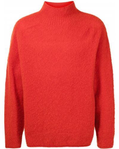 Jersey cuello alto de punto con cuello alto de tela jersey Ymc rojo