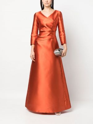 Vakarinė suknelė satininis Alberta Ferretti oranžinė