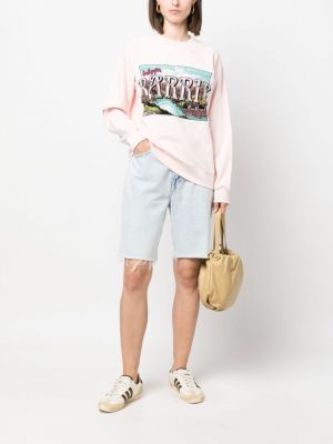Sweatshirt aus baumwoll mit print Barrie pink