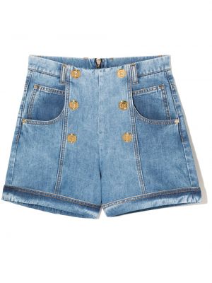 Jeans-shorts for jenter Balmain Kids blå