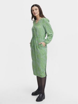 Платье-рубашка Fransa зеленое