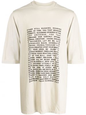 Βαμβακερή μπλούζα με σχέδιο Rick Owens Drkshdw