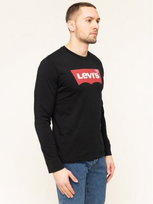 Marškinėliai ilgomis rankovėmis ilgomis rankovėmis Levi's® juoda