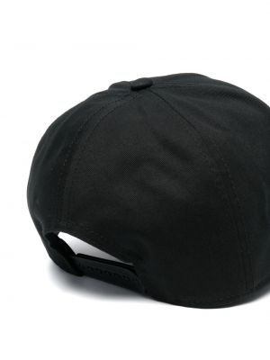 Haftowana czapka z daszkiem Moncler czarna