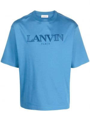 Pamut póló Lanvin kék