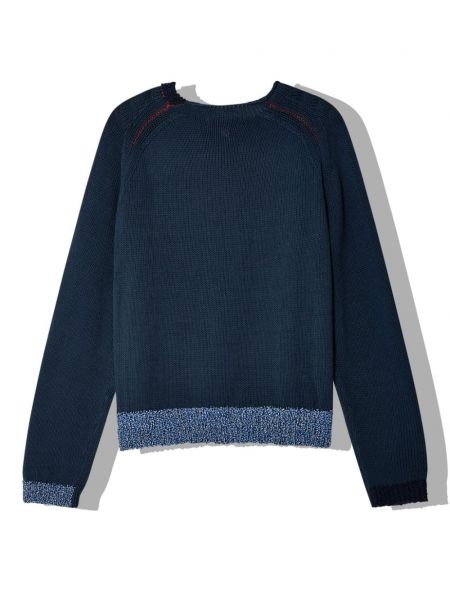 Sweter z długim rękawem Eckhaus Latta niebieski