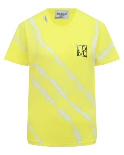 Хлопковая футболка Forte Dei Marmi Couture - Желтый